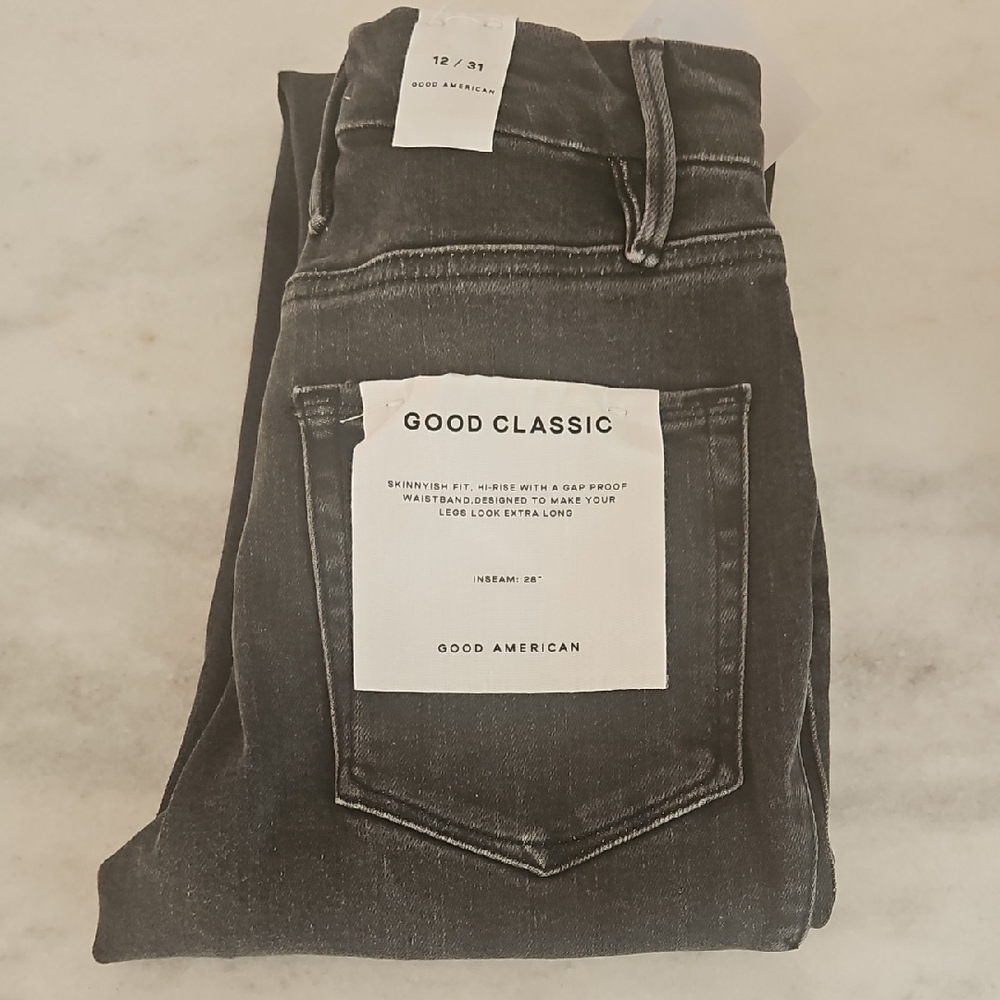 Good American Black Skinny Jeans - Good Classic